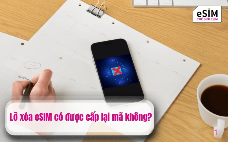 Lỡ xóa eSIM có được cấp lại mã không?