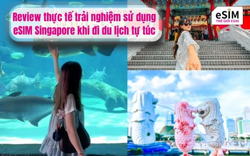 Review thực tế trải nghiệm sử dụng eSIM Singapore khi đi du lịch tự túc