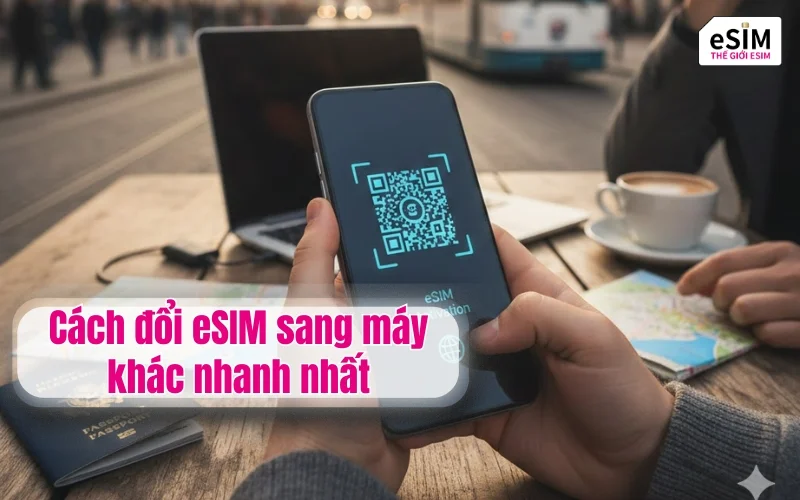 Lỡ tay xóa mất mã QR? Cách đổi eSIM sang máy khác nhanh nhất