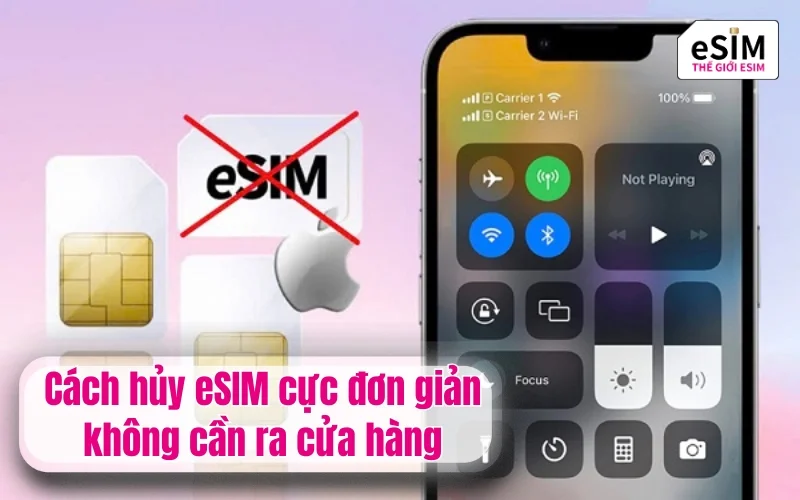 Cách hủy eSIM cực đơn giản không cần ra cửa hàng