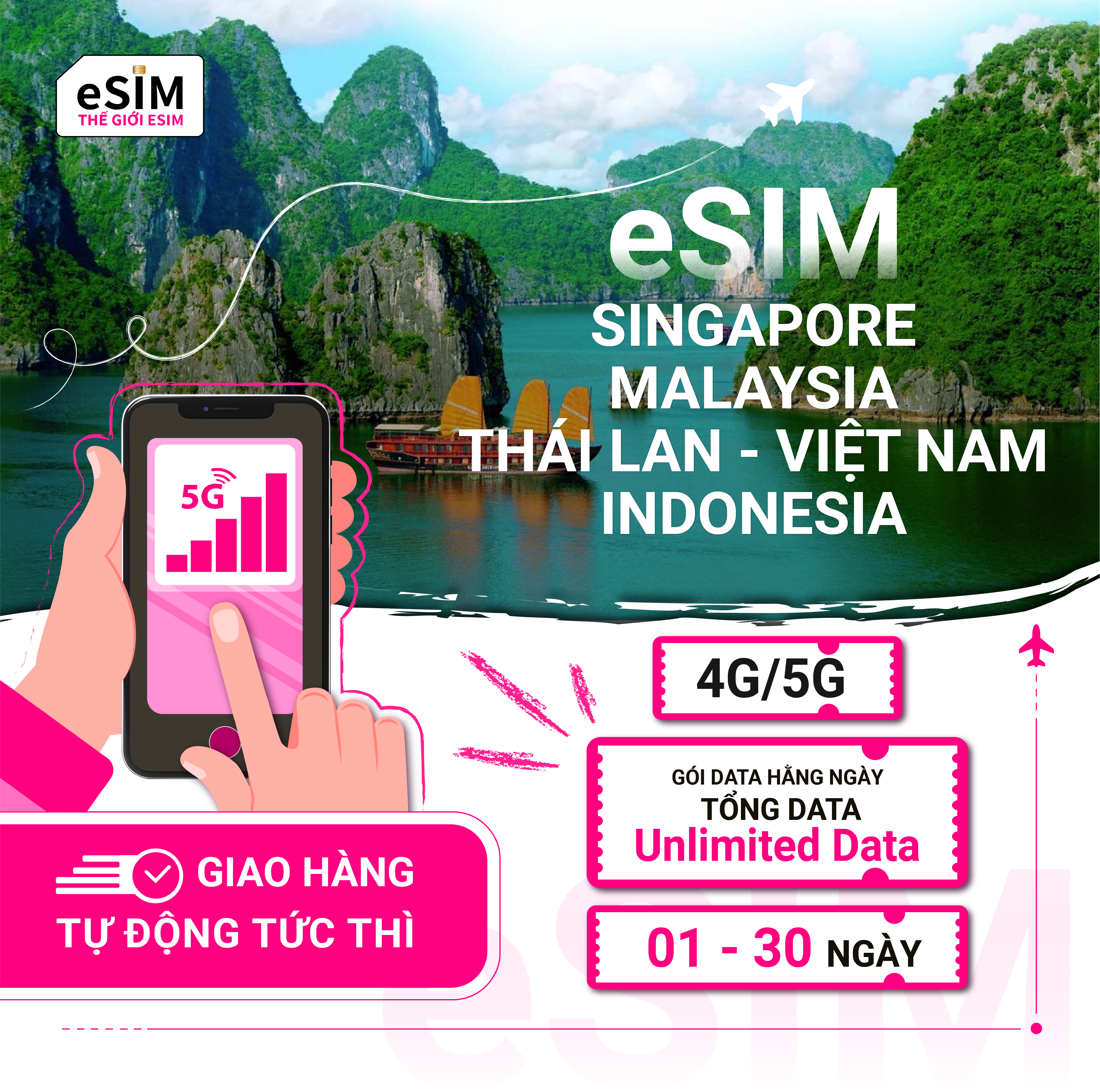 eSIM Đ&ocirc;ng Nam &Aacute;