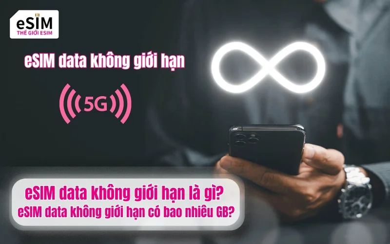 eSIM data không giới hạn là gì? eSIM data không giới hạn có bao nhiêu GB?