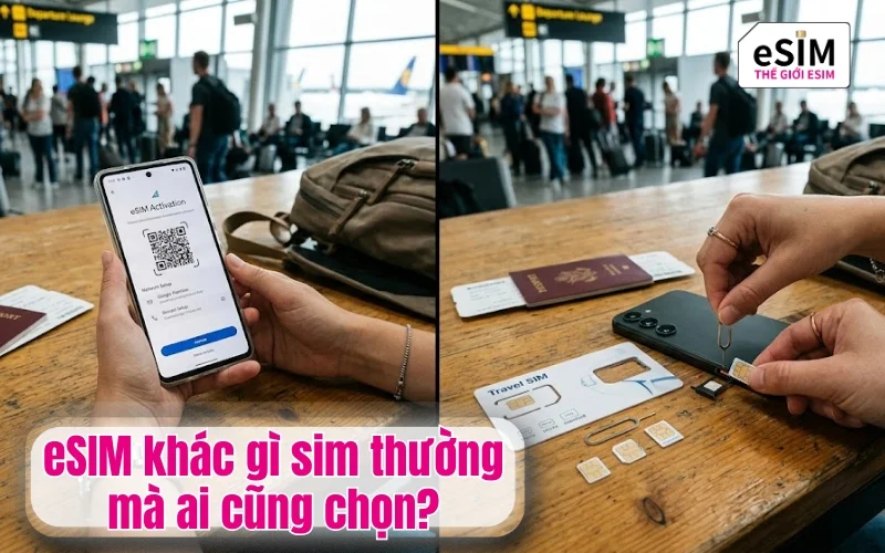 Du lịch tự túc: eSIM khác gì sim thường mà ai cũng chọn?