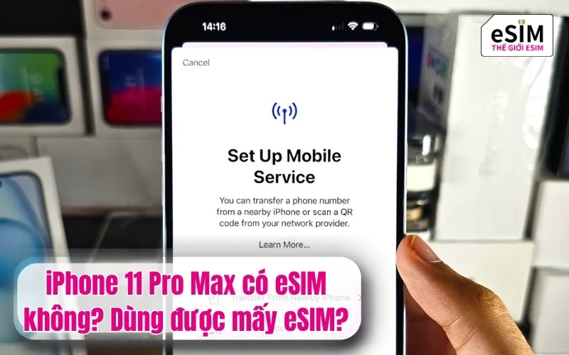 iPhone 11 Pro Max có eSIM không? Dùng được mấy eSIM?
