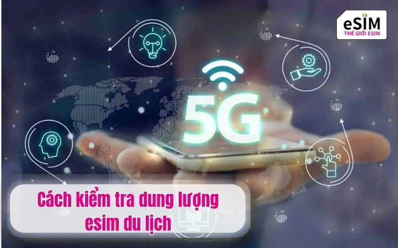 Cách kiểm tra dung lượng esim du lịch