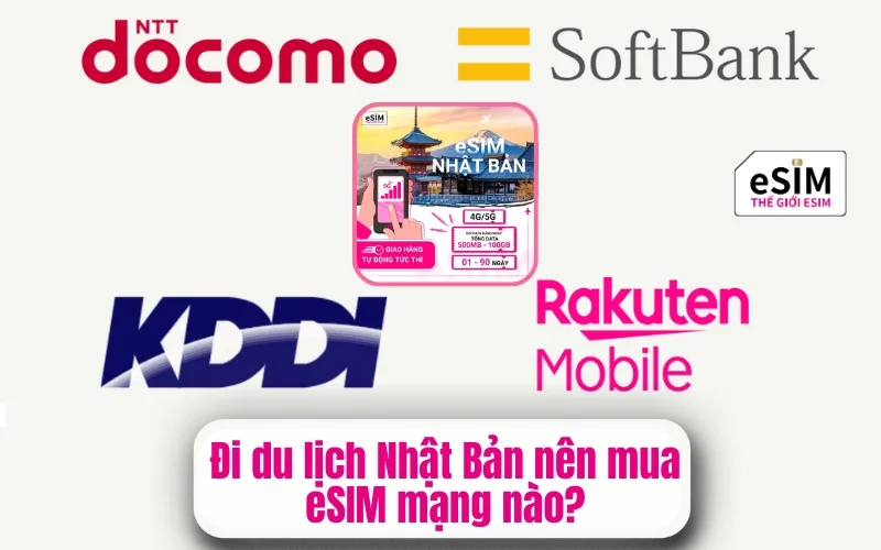 Nên mua esim mạng nào khi đi du lịch Nhật Bản ?