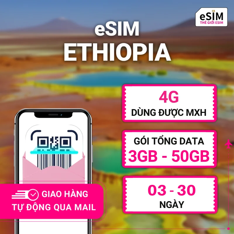 eSIM Du Lịch Ethiopia