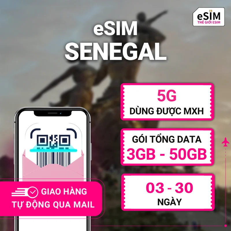 eSIM Du Lịch Senegal