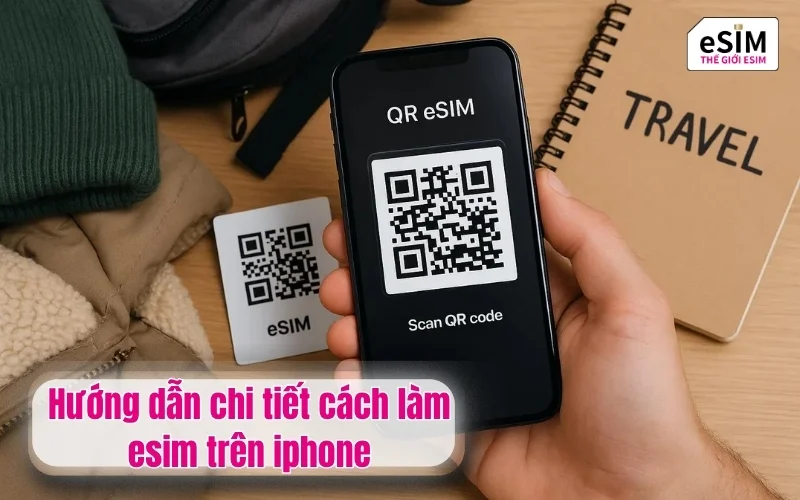 Hướng dẫn chi tiết cách làm esim trên iphone