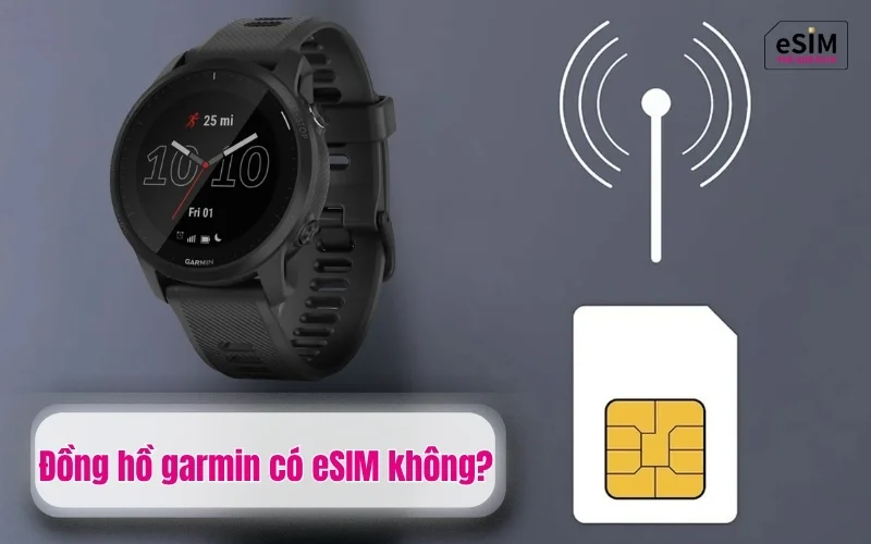 Đồng hồ garmin có esim không?