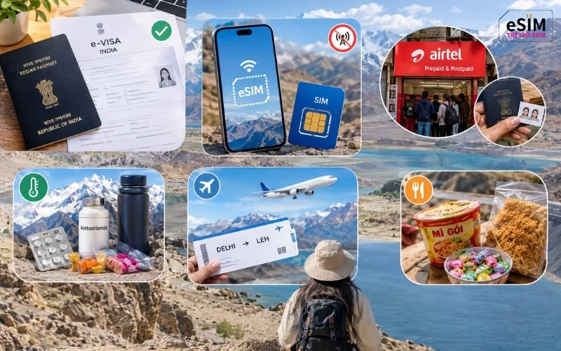 Hãy chuẩn bị kỹ E-visa, SIM bản địa, thuốc chống say độ cao và vé máy bay trước chuyến đi