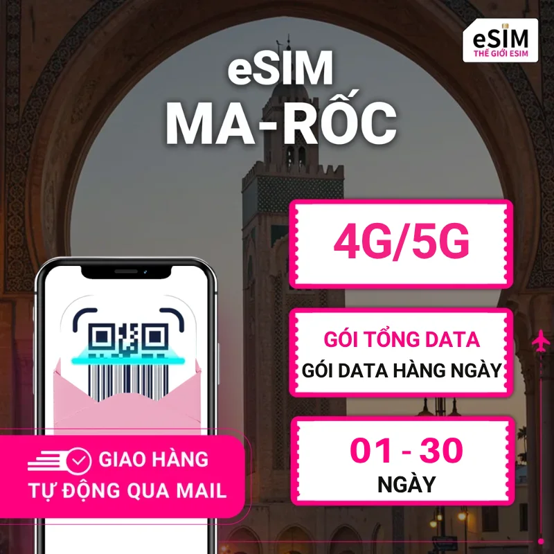 eSIM Du Lịch Ma-rốc