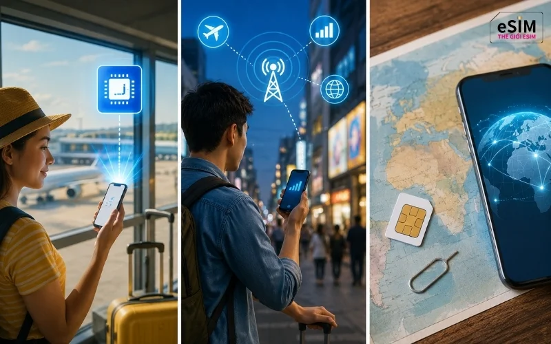 Bạn nên chọn eSIM du lịch để vừa có internet ngay, vừa tiết kiệm chi phí roaming