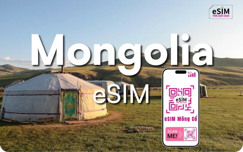 Tìm hiểu lợi ích mua eSIM Mông Cổ trước chuyến đi để chủ động Internet, tiết kiệm thời gian