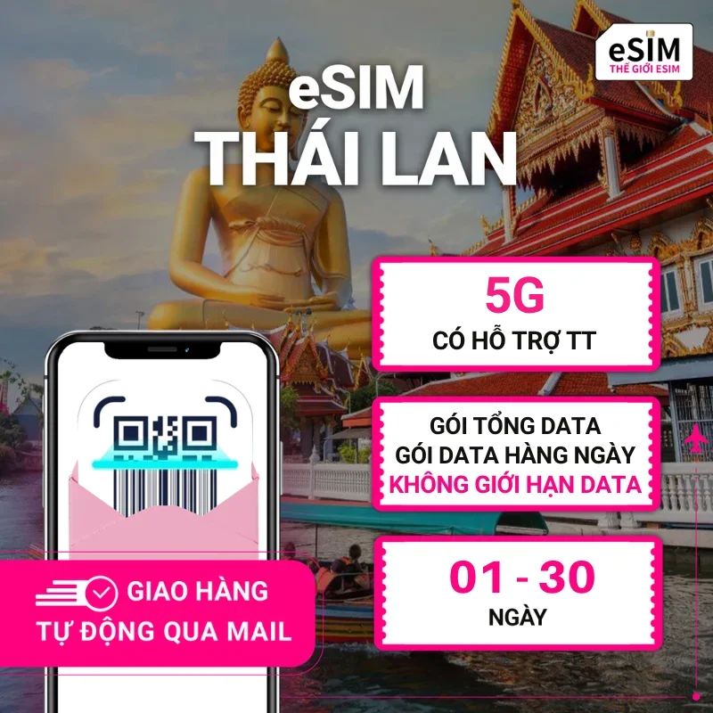 eSIM Du Lịch Thái Lan