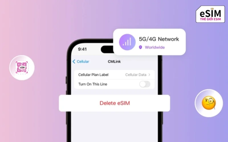 Tuyệt đối không được xóa eSIM khi eSIM bị lỗi