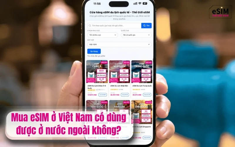 Mua eSIM ở Việt Nam có dùng được ở nước ngoài không?