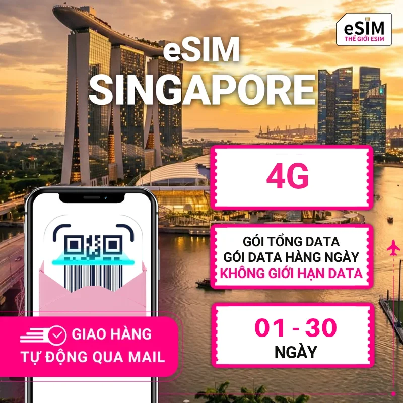 eSIM Du Lịch Singapore